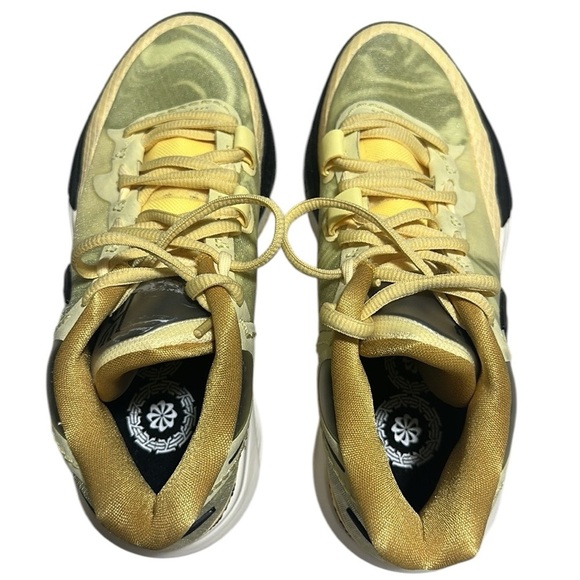 Nike Kyrie 8 Citron Tint Leopard DJ6017-800 Yellow and Black Sneakers Size 5.5 - Picture 2 of 8
